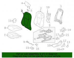 Driver's seat for Toyota Rav4 19-25 without airbag, mechanical, cloth, black, dry-cleanable