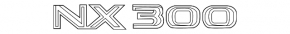 Emblem inscription NX300 tailgate Lexus NX300 18-21