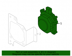 Right cruise radar for Audi Q5 80A 21-24 with bracket