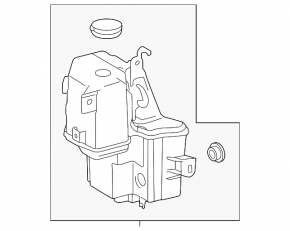 Lexus NX 22-25 Japan-built windshield washer reservoir
