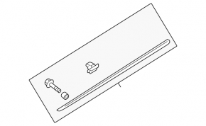 Hyundai Sonata 11-15 chrome lower front right door trim