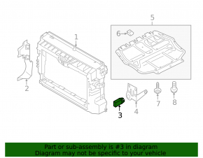 Ambient air temperature sensor Audi A4 B8 08-16