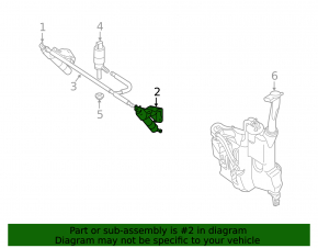 Left headlight washer nozzle for Mercedes W164 ML