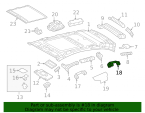 Ceiling handle rear left Mercedes GLC 16-22 beige