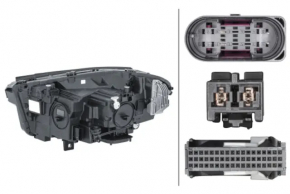 Mercedes H247 GLA 20-23 LED right front headlight assembly with seal