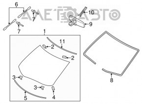 Nissan Leaf 11-12 windshield