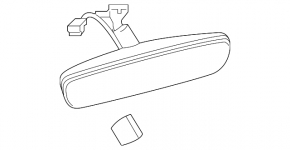 Interior mirror Mazda 6 18-21 black auto-dimming
