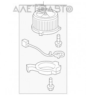 Chevrolet Volt 11-15 heater assembly