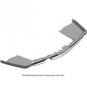 Cadillac ATS 13 rear bumper lip - under 1 pipe, crushed, fastening torn, filed