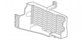 Deflector radiator protection gearbox Honda Accord 18-22 2.0 hybrid, broken mount