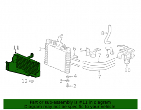 Deflector radiator protection gearbox Honda Accord 18-22 2.0 hybrid, broken mount
