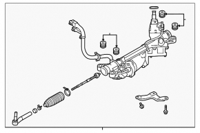 Steering rack Subaru XV Crosstrek 18-23 electric