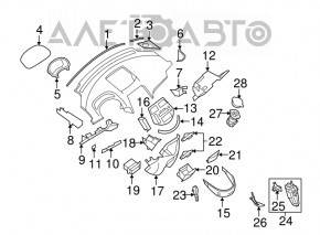 Nissan Murano Z51 09-14 Shift Cable