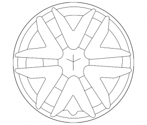 Wheel cap R16 Toyota Sienna 04-10 for painting