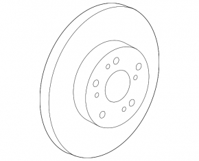 Front right brake disc Honda CRV 12-16 FWD 300/25mm