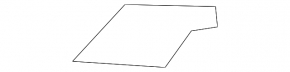 Left headlight washer cap for BMW 3 GT F34 14-19 (without m package, with trim lines, covers & mounting, washer nozzle)