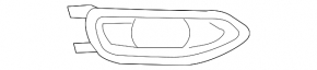 Exhaust tip right BMW 7 G11 G12 16-19 black chrome, M-Sport