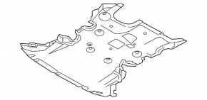 Engine protection BMW X1 E84 13-15 FWD