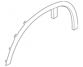 Front right fender arch trim for BMW X6 G06 20-23 M sport