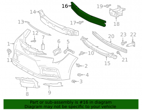 Front bumper reinforcement for Toyota Corolla 20-23 Japan built