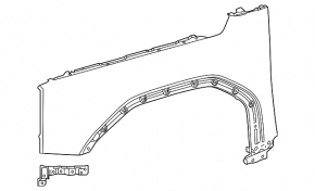 Front right fender for Toyota Land Cruiser 24-26