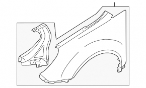 Front left wing Subaru b9 Tribeca