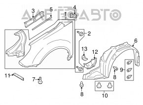 Front left wing Subaru b9 Tribeca