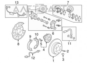 ABS Sensor Rear Right Acura MDX 14-16 AWD