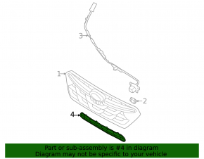Subaru XV Crosstrek 21-23 Front Bumper Lower Grille
