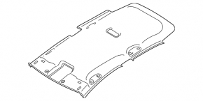 VW Golf 15 headlining - grey, for cleaning