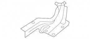 Hood hinge right Nissan Rogue 21-24