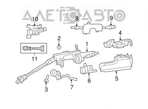 Steering column switch right Chrysler 200 11-14
