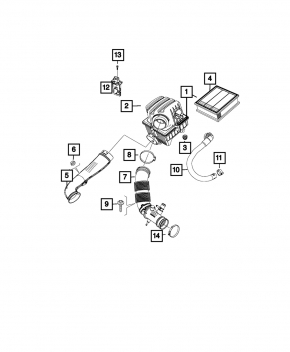 Air duct Jeep Renegade 15-21