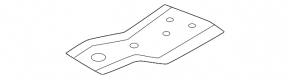 Rear subframe protection bracket, front left, Nissan Ariya 23-25 AWD