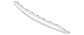 Hyundai Sonata 11-15 hybrid rear bumper lip