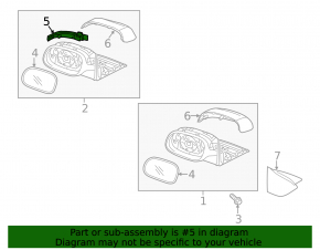 Right side mirror turn signal for Kia Niro 17-22 scratches