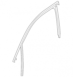 Front right glass seal Audi Q3 8U 15-18