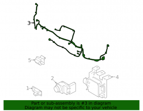 Hyundai Tucson 22-24 front bumper wiring harness for blinds