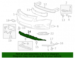 Front Bumper Guard Chevrolet Cruze 11-15