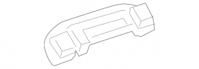 Ceiling handle rear right Mercedes GLS-class X166 13-19 gray
