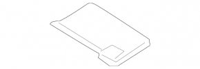 Additional right visor for Mercedes W211 gray