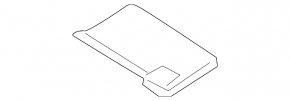 Additional right visor for Mercedes W211 gray