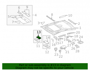 Additional right visor for Mercedes W211 gray