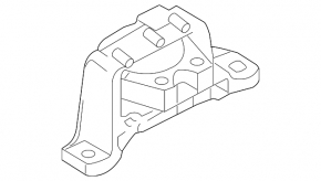 Left engine mount Mazda3 2.3 03-09