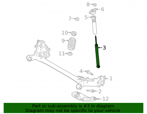 Shock absorber rear left Mazda CX-30 20-21