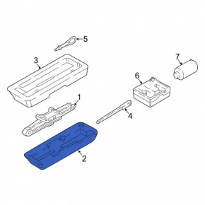 Foam plastic for Ford Ecosport 18-22 tool