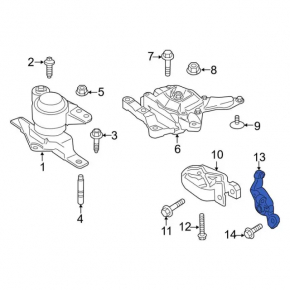 Ford C-max MK2 13-18 Rear Engine Mount Bracket