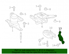 Ford C-max MK2 13-18 Rear Engine Mount Bracket
