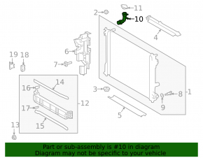 Radiator neck Toyota Venza 21- with cover