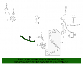 Left cooling system hose for Nissan Ariya 23-25